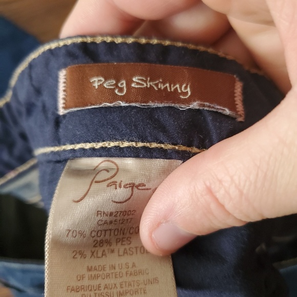 Paige peg skinny jeans size 28 - Picture 3 of 6